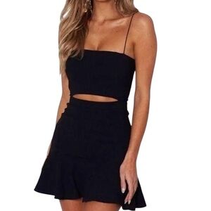White Fox Boutique black swing mini dress, Size XS